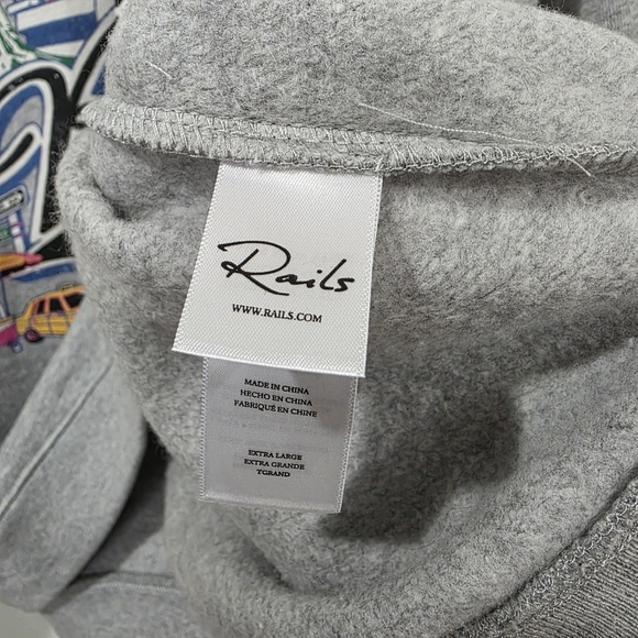 NWT Rails New York Vintage raglan sweatshirt - Picture 7 of 9